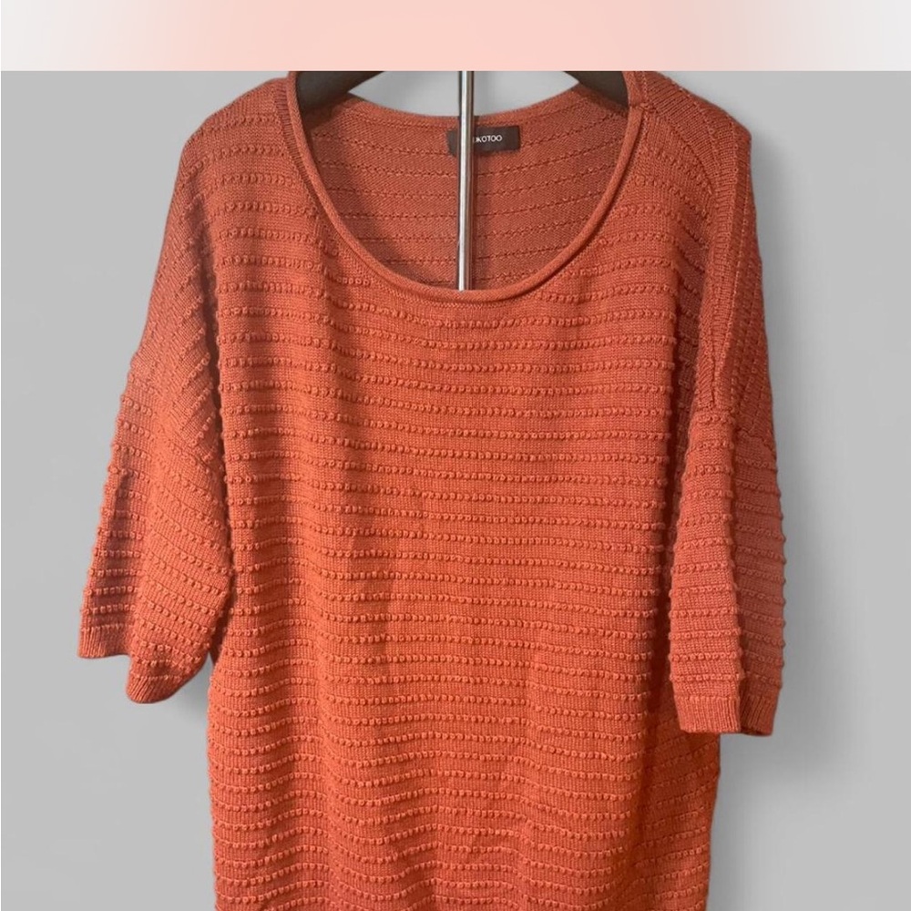 Dakotto -Terracotta Waffle Knitted Women's Sweater XL
